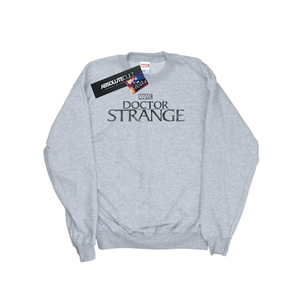 Marvel Herr Doctor Strange Logotyp Sweatshirt S Sports Grey Sports Grey S