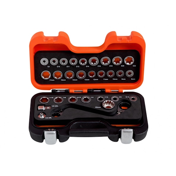 Bahco S-Typ Spärrnyckelring & Adapterset, 29 Delar One Si Multi Colour One Size