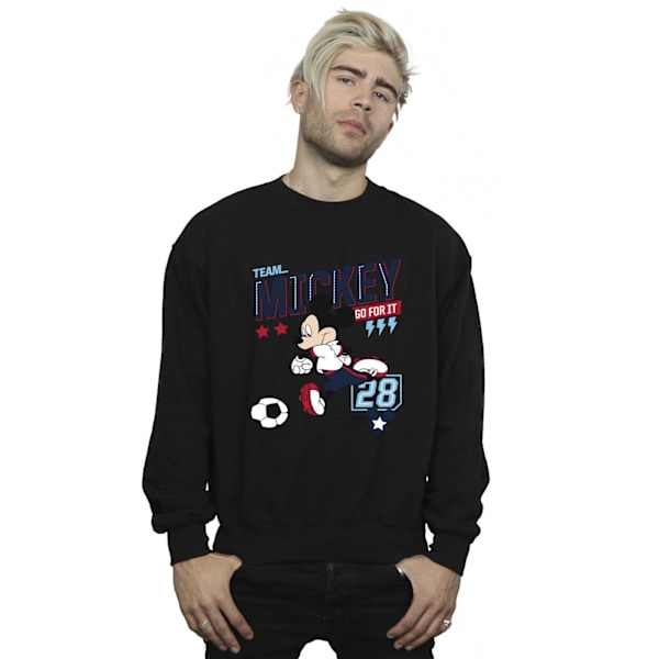 Disney Herr Mickey Mouse Team Mickey Football Sweatshirt 4XL Svart Black 4XL