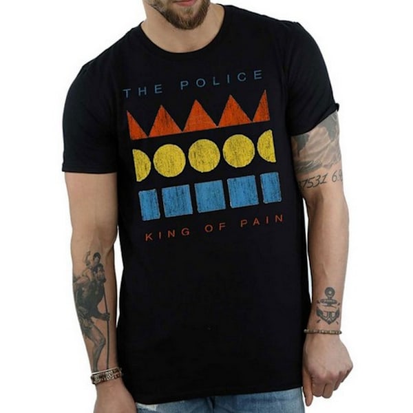 The Police Unisex Adult Kings Of Pain Bomull T-shirt XL Svart Black XL