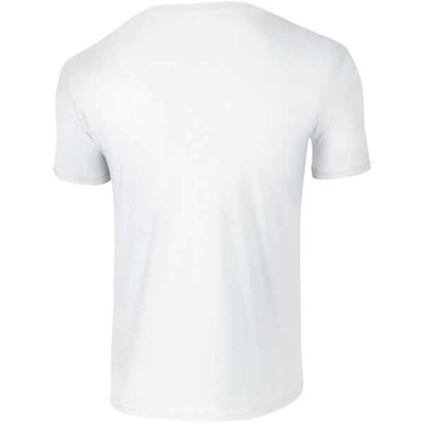 Gildan Herr Kortärmad Soft-Style T-shirt L Vit White L