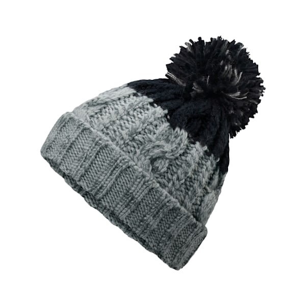 Beechfield Apres Beanie, One Size, Ljusgrå/Svart Light Grey/Black One Size