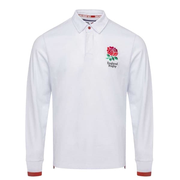 England RFU Herr Crest Långärmad Rugbytröja M Vit White M