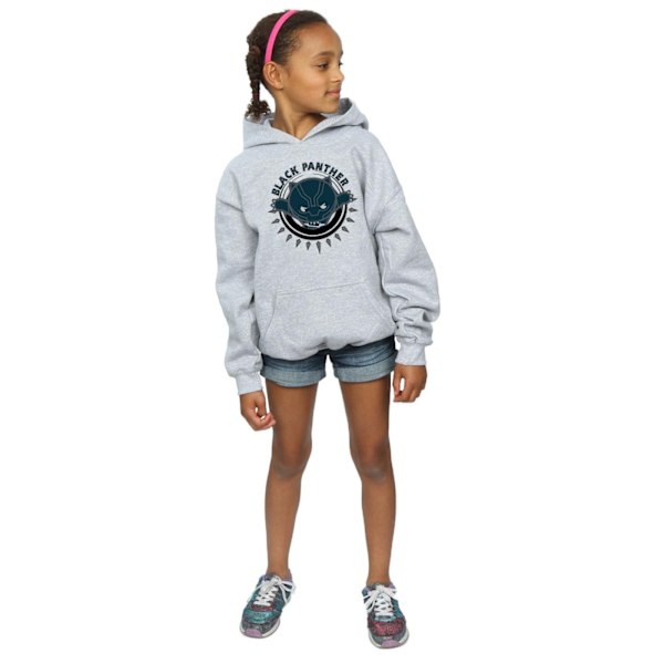 Marvel Girls Kawaii Black Panther Pounce Hoodie 7-8 år Sport Sports Grey 7-8 Years