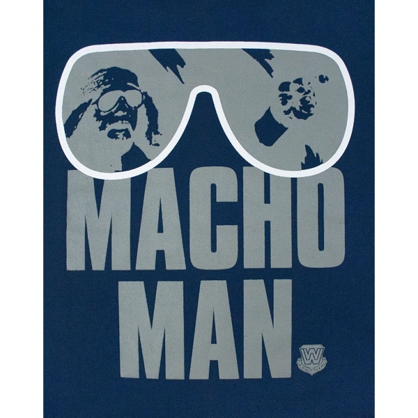 WWE Dam/Dam Macho Man Randy Savage T-shirt XL Blå Blue XL