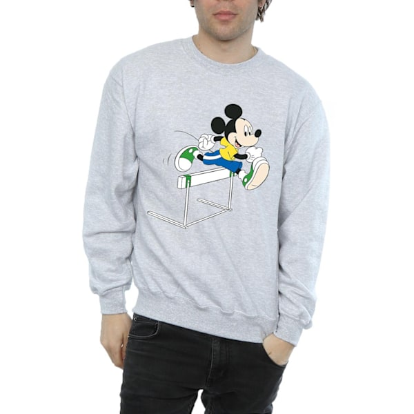 Disney Herr Mickey Mouse Häckar Sweatshirt 3XL Sports Grey Sports Grey 3XL