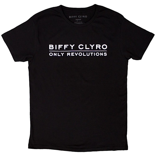 Biffy Clyro Unisex Vuxen Only Revolutions T-Shirt XL Svart Black XL
