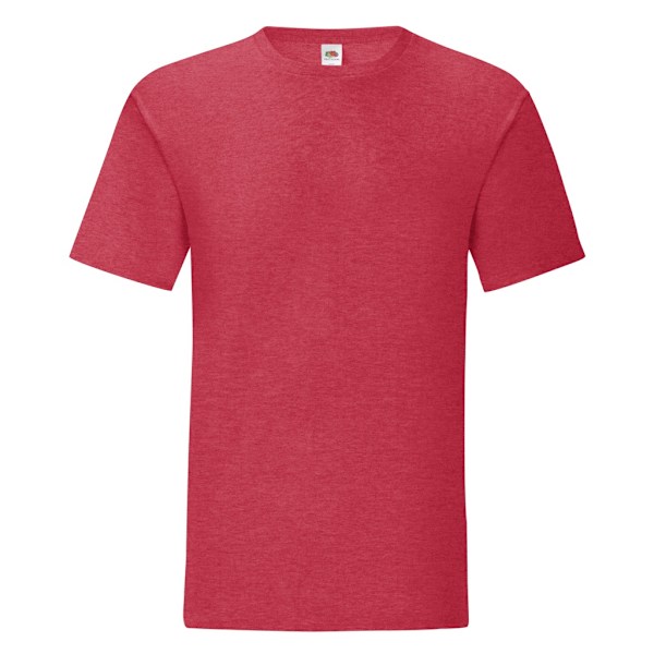 Fruit Of The Loom Mens Iconic T-Shirt (5-pack) L Heather Red Heather Red L