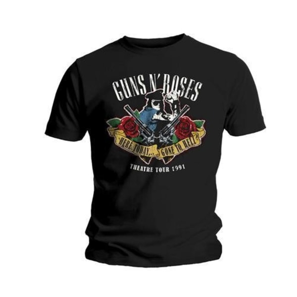 Guns N Roses Unisex Adult Here Today & Gone To Hell T-shirt SB Black S