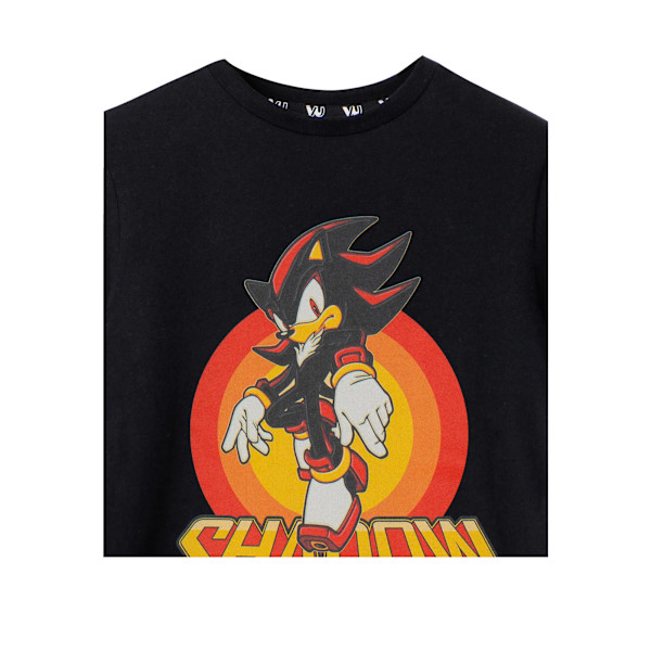 Sonic The Hedgehog Pojkar Shadow Rings Kortärmad T-shirt 7-8 Black 7-8 Years
