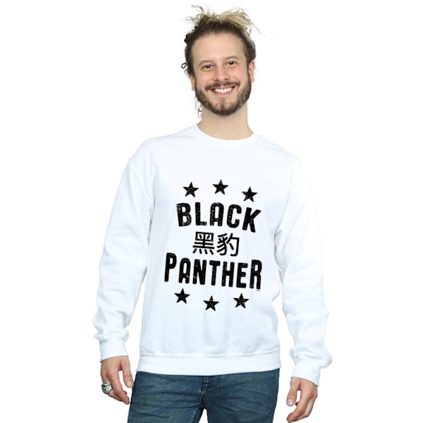 Marvel Mens Black Panther Legends Sweatshirt S Vit White S