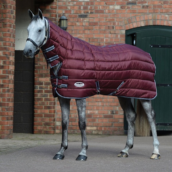 Weatherbeeta Comfitec Heavy 210d Channel Quilt Combo Neck Stabl Maroon/Grey/White 5 ft 3