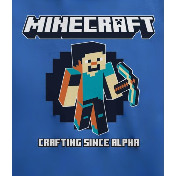 Minecraft barn/barn hantverk sedan Alpha T-shirt 5-6 år Blue 5-6 Years