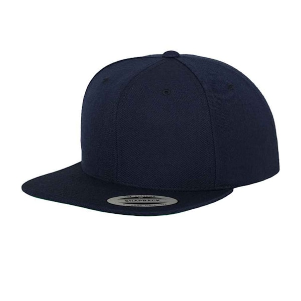 Flexfit Classic Snapback keps för män, One Size, mörkblå/mörkblå Dark Navy/Dark Navy One Size