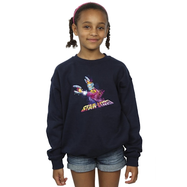 Marvel Girls Guardians Of The Galaxy Abstract Star Lord Sweatshirt Sports Grey 3-4 Years