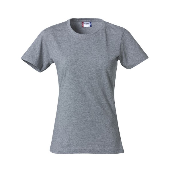 Clique Dam/Kvinnor Basic Melange T-Shirt S Grå Grey S