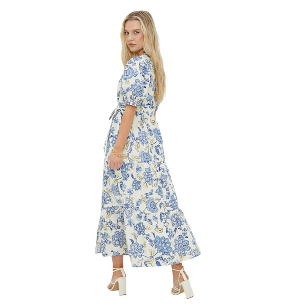 Dorothy Perkins Dam/Dam Floral Poplin Petite Skjortklänning Ivory 8 UK