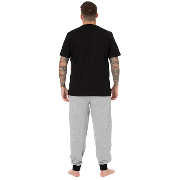 Marvel Pyjamas för män Superhjälte M Svart/Grå Black/Grey M