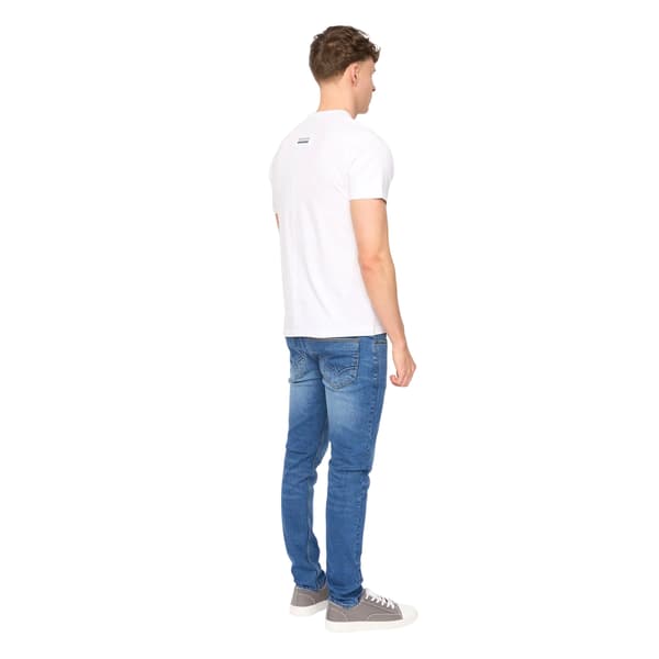 Duck and Cover Herr Stoneham Borstad Bomulls T-shirt M Vit White M