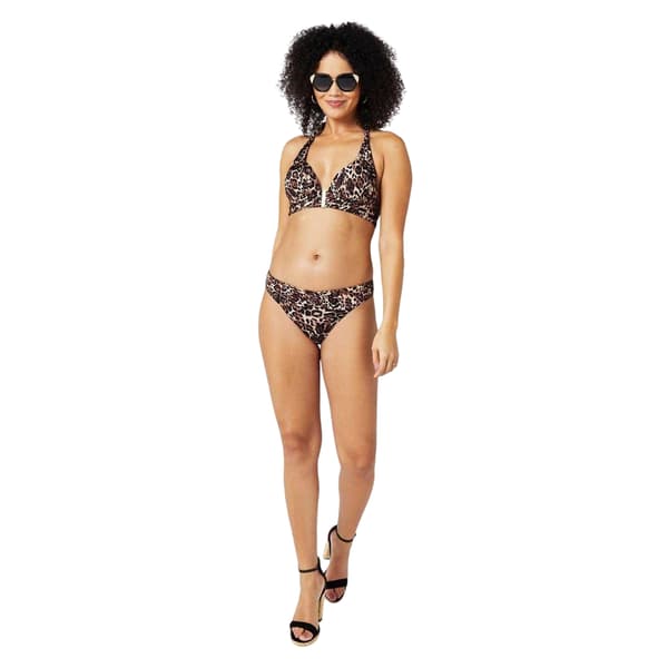 Biba Dam Icon Leopardmönstrade Bikiniunderdelar 8 UK Brun Brown/Black 8 UK