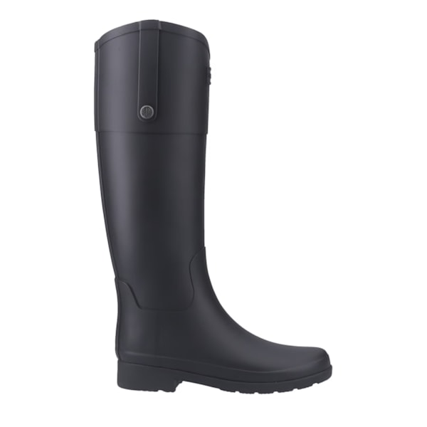 Hunter Dam/Dam Refined Riding Höga Matta Gummistövlar Black 4 UK