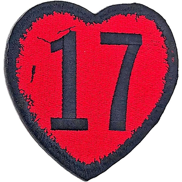 Sex Pistols 17 Heart Strykjärnsmärke One Size Röd/Svart Red/Black One Size