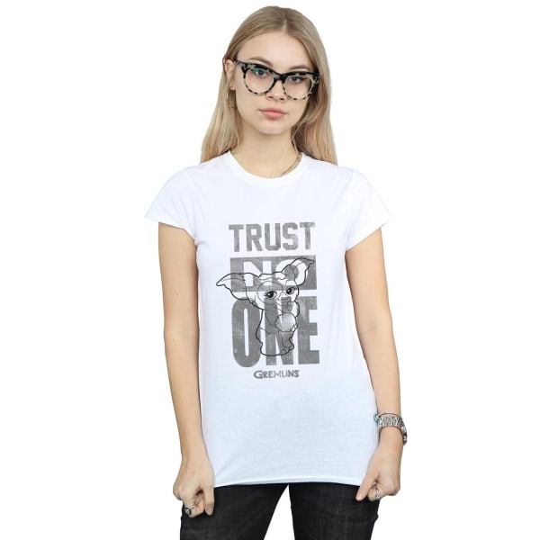 Gremlins Dam/Kvinnor Trust One Mogwai Bomull T-shirt XXL Vit White XXL
