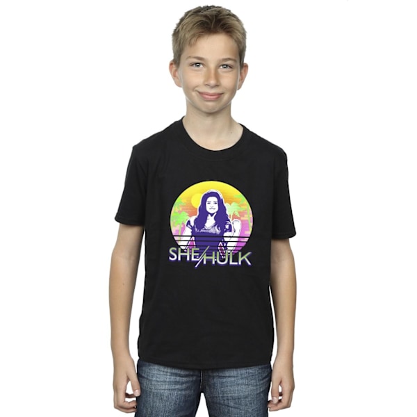 Marvel Boys She-Hulk: Advokat vid solnedgången leende T-shirt 12-1 Black 12-13 Years