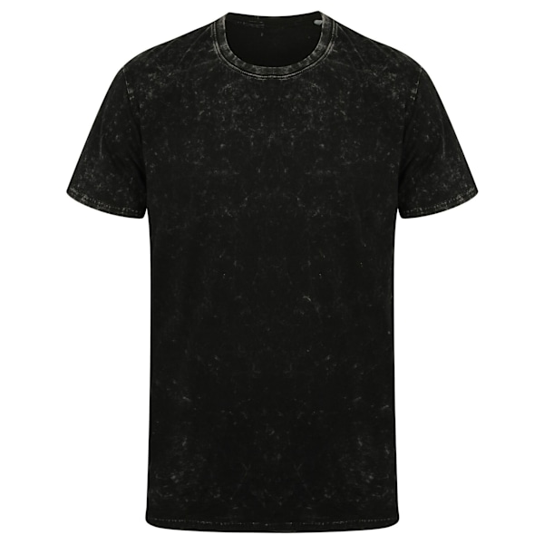 SF Unisex Vuxna T-shirt med tvättat band 2XS Tvättat svart Washed Black 2XS