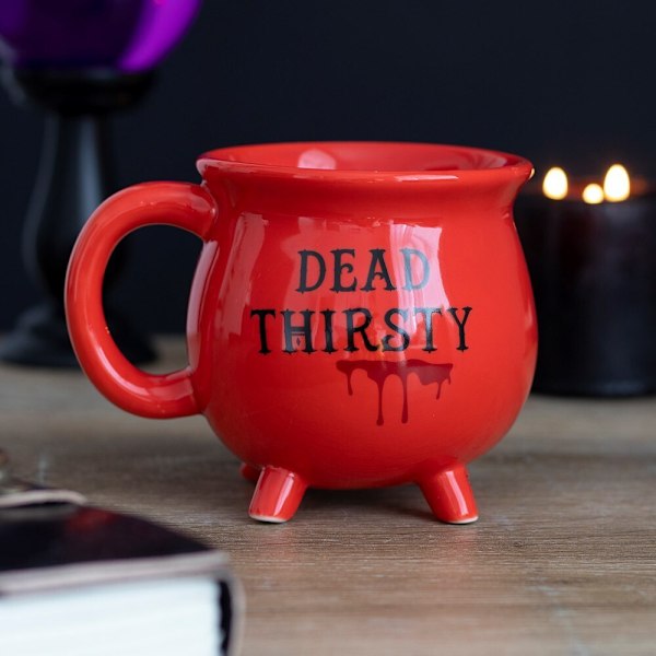 Something Different Dead Thirsty Cauldron Keramikmugg En Storlek Red/Black One Size
