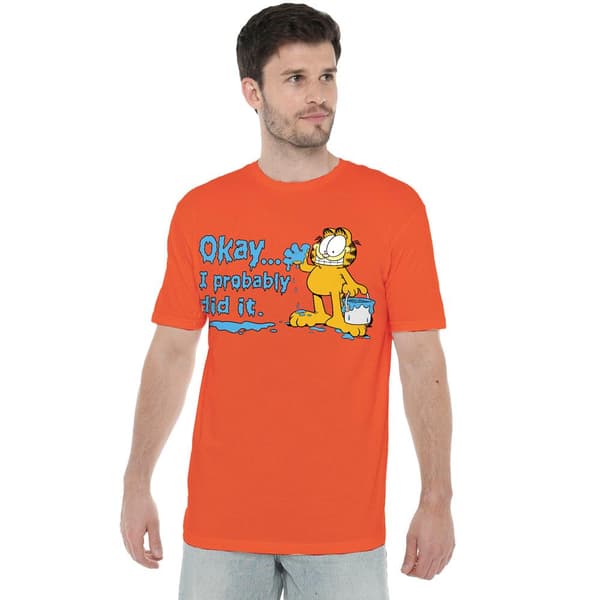 Garfield Herr I Probably Did It T-Shirt S Orange Orange S