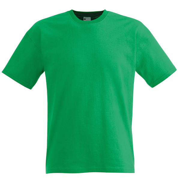 Herr T-shirt med kort ärm Casual Large Bright Green Bright Green Large