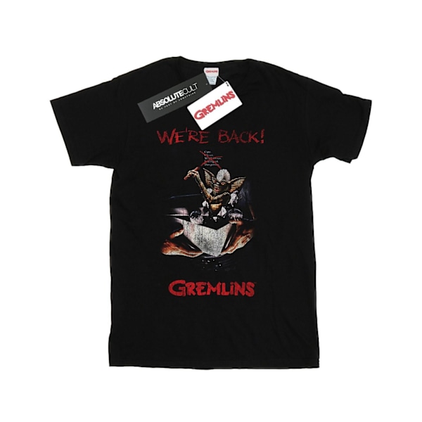 Gremlins Dam/Damer Spike Distressed Poster Bomull Boyfriend Black XL