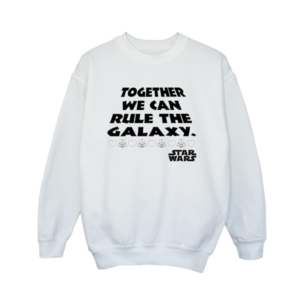 Star Wars Boys Together We Can Rule The Galaxy Sweatshirt 9-11 White 9-11 Years