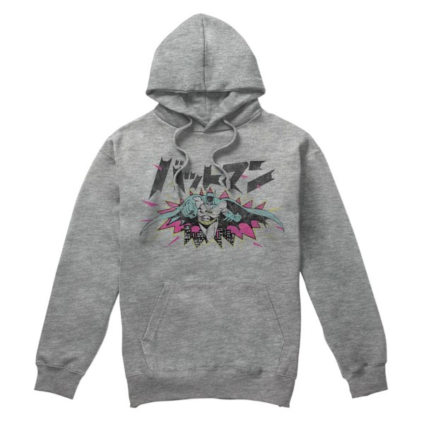 Batman Herr Japansk Hoodie S Sports Grey Sports Grey S