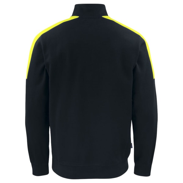 Projob Herr Halv Zip Sweatshirt M Svart/Gul Black/Yellow M