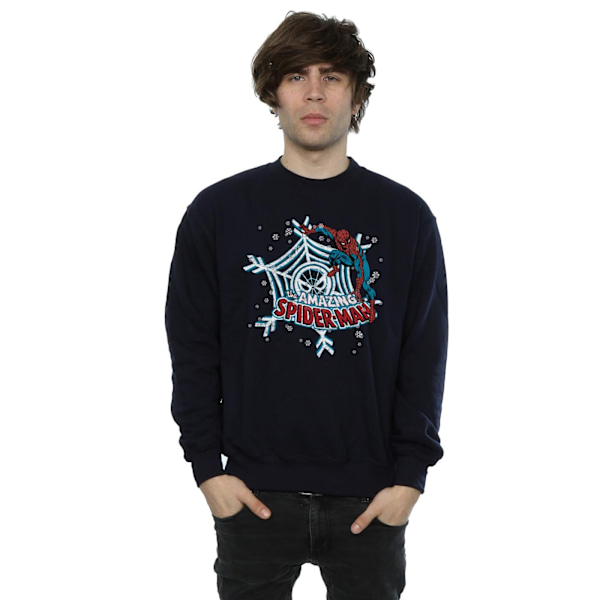 Marvel Jul Spider-Man Sweatshirt XL Mörkblå Deep Navy XL