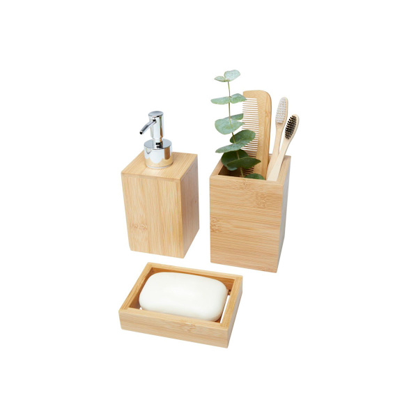 Bullet Hedon Bamboo Badrumstillbehör Set One Size Naturlig Natural One Size