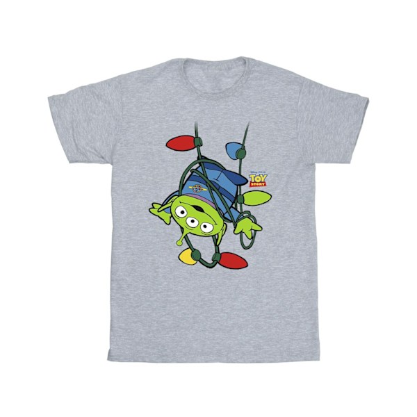 Disney Girls Toy Story Christmas Lights Aliens Bomull T-shirt 3 Sports Grey 3-4 Years