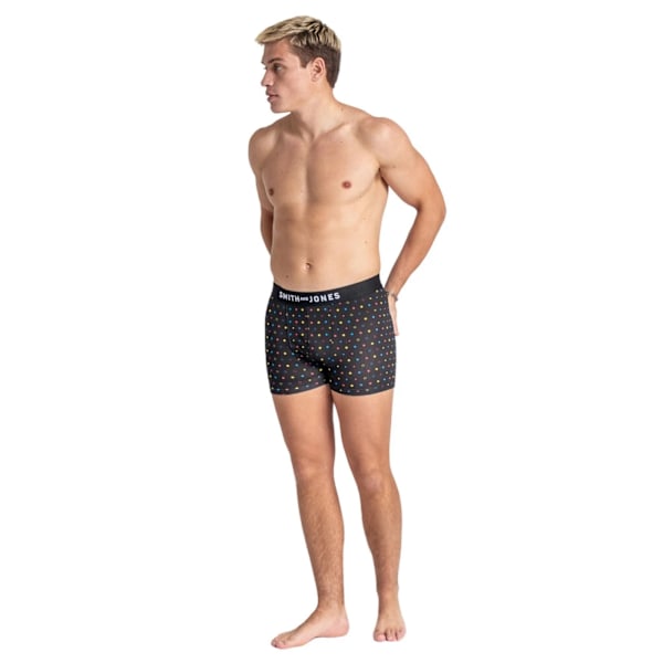 Smith & Jones Leland Boxershorts för Herrar, Blandade Mönster (7-pack) Multicoloured S