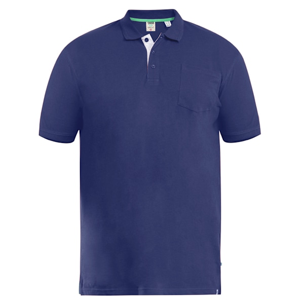 Duke Herr D555 Grant Pique Kingsize Poloskjorta 7XL Marinblå Navy 7XL