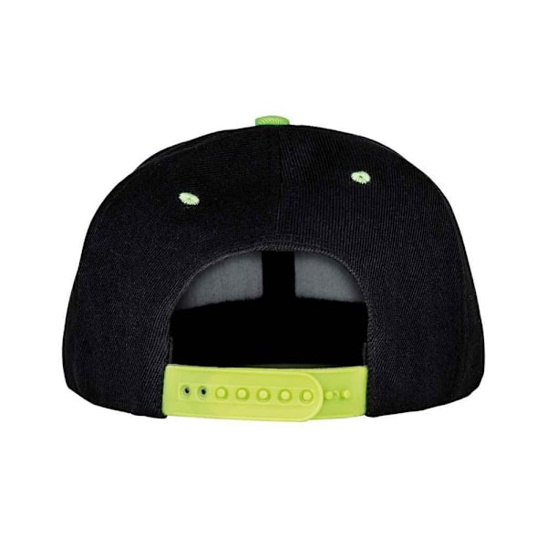 Result Headwear Unisex Vuxen Bronx Kontrast Snapback Cap One Si Black/Lime One Size