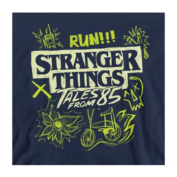 Stranger Things: Tales from ´85 Unisex Vuxen Graffiti Glow Tröja Navy M
