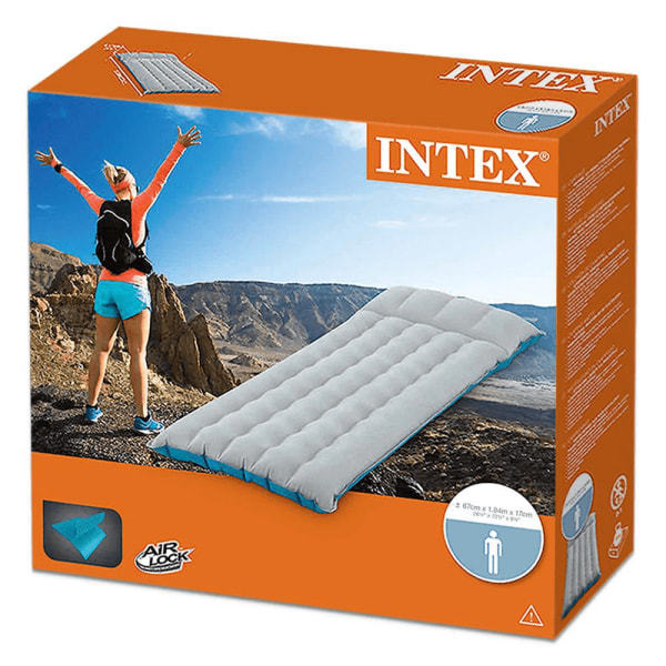 Intex Air Bed One Size Grå/Blå Grey/Blue One Size