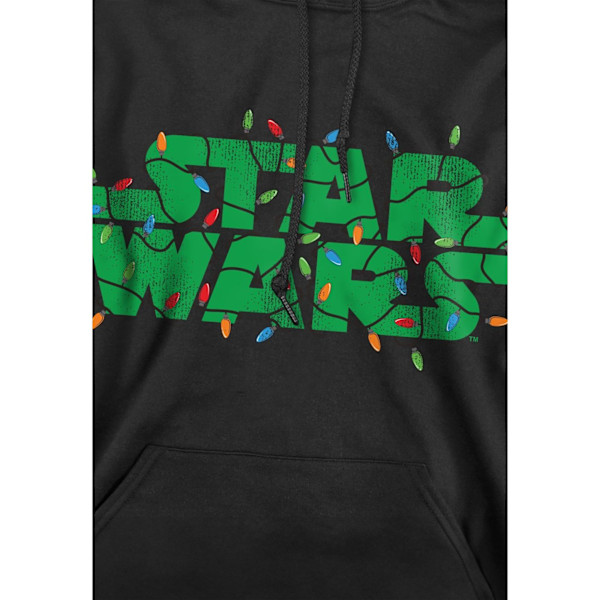 Star Wars Herr Julbelysning Logotyp Hoodie S Svart Black S
