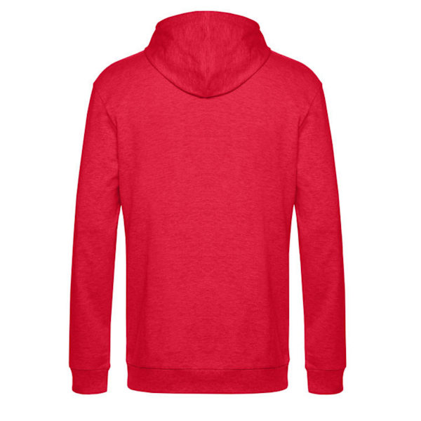 B&C Herr Hoodie XL Röd Heather Red Heather XL