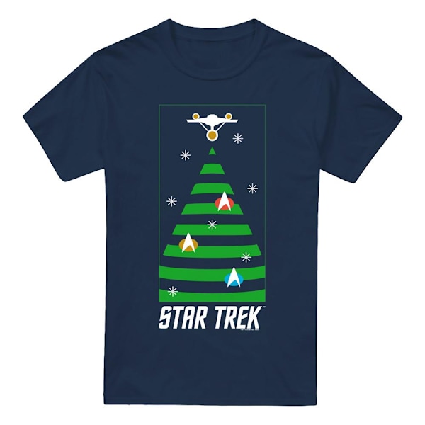 Star Trek: The Original Series Herr Julgran T-Shirt L Na Navy L