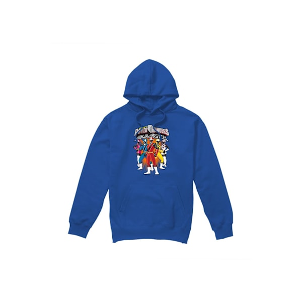 Power Rangers Herr Gruppbild Hoodie S Kungsblå Royal Blue S