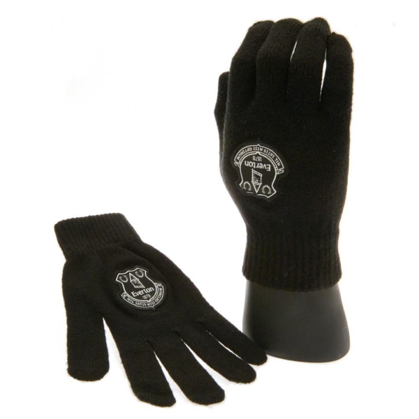 Everton FC Stickade handskar för barn/barn One Size Svart Black One Size