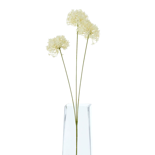 Hill Interiors Trippel Allium Spray Konstgjord Blomma One Size C Cream One Size